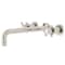 Kingston Brass Roman Tub Faucet, Polished Nickel, Wall Mount KS8026BX - alternate 1